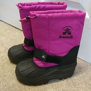 Pink Girls Size 1 Winter Boots
